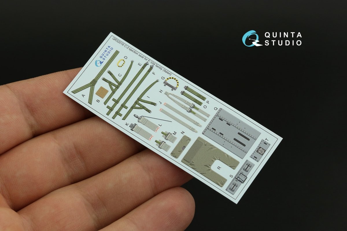 Quinta Studio QR32016 C-2 seat for F-104 family (Italeri) 1/32 – obrázek 6