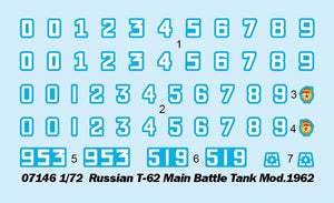 Trumpeter 07146 Russian T-62 Main Battle Tank Mod.1962 1/72 – image 3