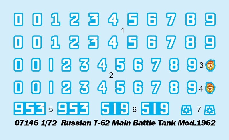 Trumpeter 07146 Russian T-62 Main Battle Tank Mod.1962 1/72 – image 3