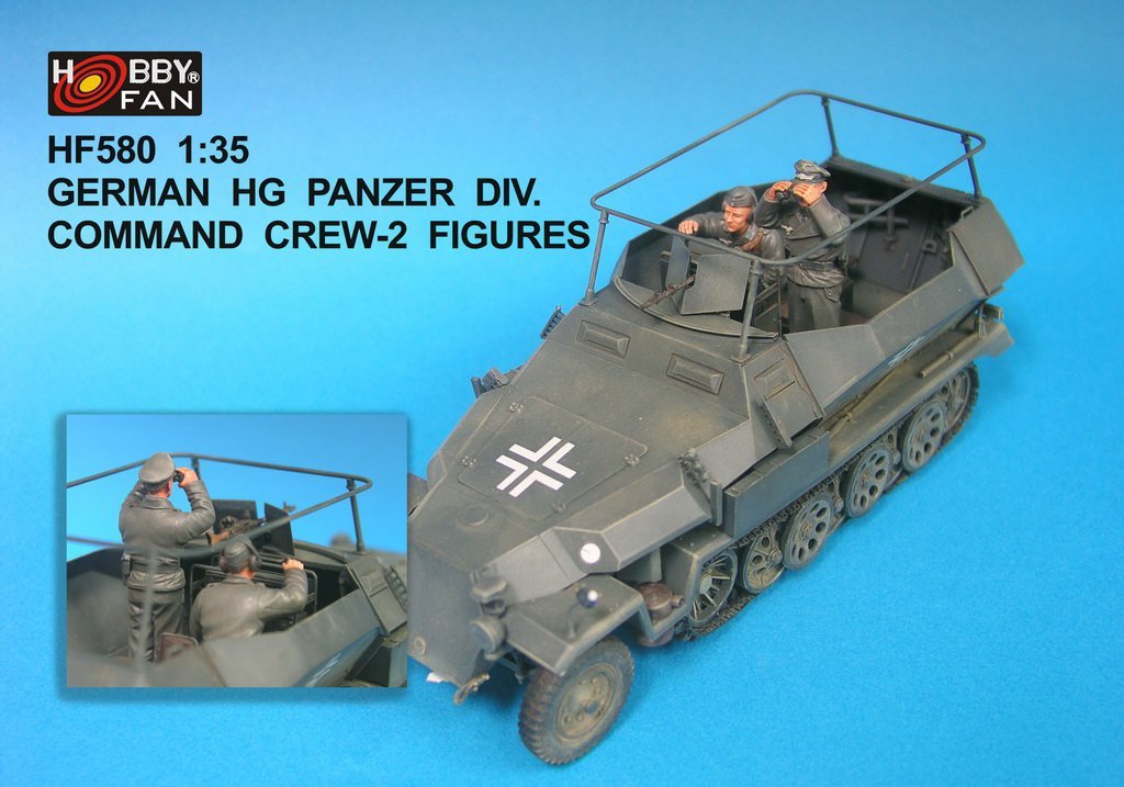 Hobby Fan HF580 GERMAN HG PANZER DIV COMMAND CREW-2 FIGURES