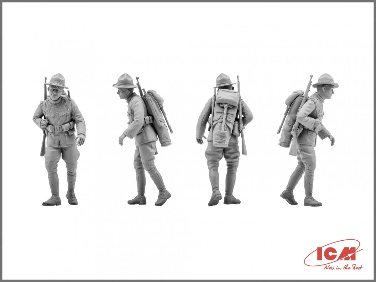 ICM 35689 US Infantry (1917) 4 figures 1/35 – imagen 4