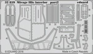 Eduard 32859 Mirage IIIc interior ITALERI 1/32 – image 2