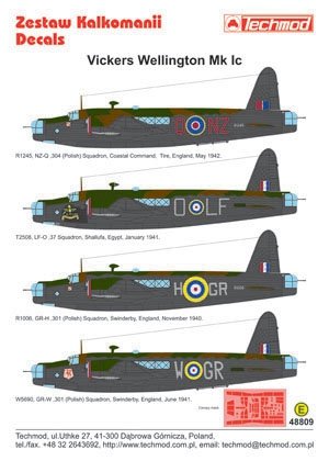 Techmod 48809 - Vickers Wellington IC 1/48 – obrázek 2