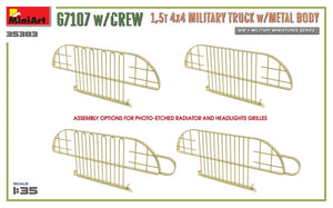 MiniArt 35383 G7107 w/CREW 1.5t 4X4 CARGO TRUCK w/METAL BODY 1/35 – Bild 12