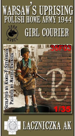 ToRo Model 35F03 Warsaw Uprising - AK Courier / Warsaw's Uprising girl courier - Polish Home Army 1944 1/35