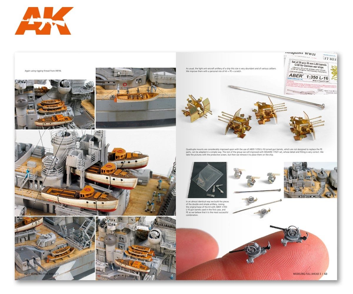 AK Interactive AK249 MODELLING FULL AHEAD 3: BISMARK &amp;amp; TIRPITZ (English) – Bild 10
