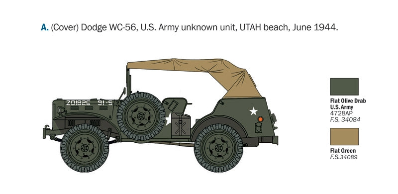 Italeri 0228 Dodge WC-56/57 Command Car 1/35 – imagen 8