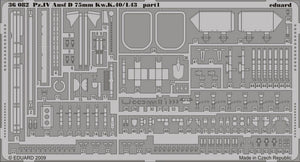 Eduard 36082 Pz. IV Ausf. D Quarter K.40/ L43 75mm 1/35 Dragon – obrázek 2