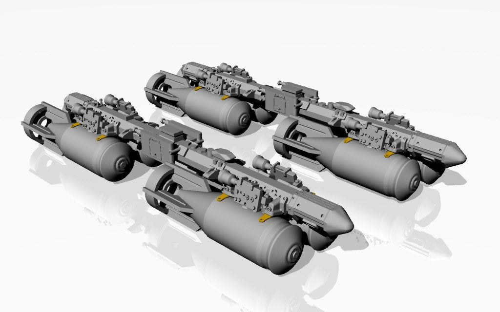 Armory Models ACA4810c MZBD-4UT w/ 4x OFAB-100-120 Soviet high-explosive bombs, resin ordnance set w/ PE parts 1/48 – image 2