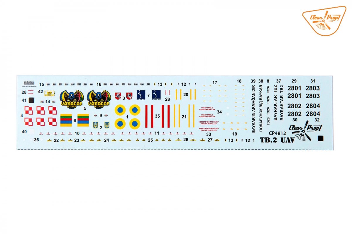 Clear Prop! CP4812 TB.2 UAV in Polish Service STARTER KIT 1/48 – Bild 9
