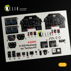KELIK K32015 P-51D MUSTANG - INTERIOR 3D DECAL FOR TAMIYA KIT 1/32 – image 2