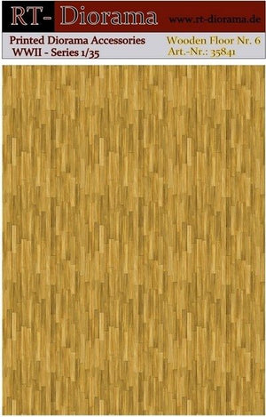 RT-Diorama 35841 Printed Accessories: Wooden Floor No.6 1/35