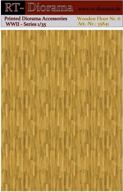 RT-Diorama 35841 Printed Accessories: Wooden Floor No.6 1/35