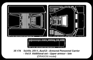 Aber 35174 Sd.Kfz. 251/1 Ausf.D. part 8 upper rear armor (DRA) (1/35) – image 2