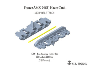 ET Model P35-040 France AMX-50(B) Heavy Tank Workable Track ( 3D Printed ) 1/35