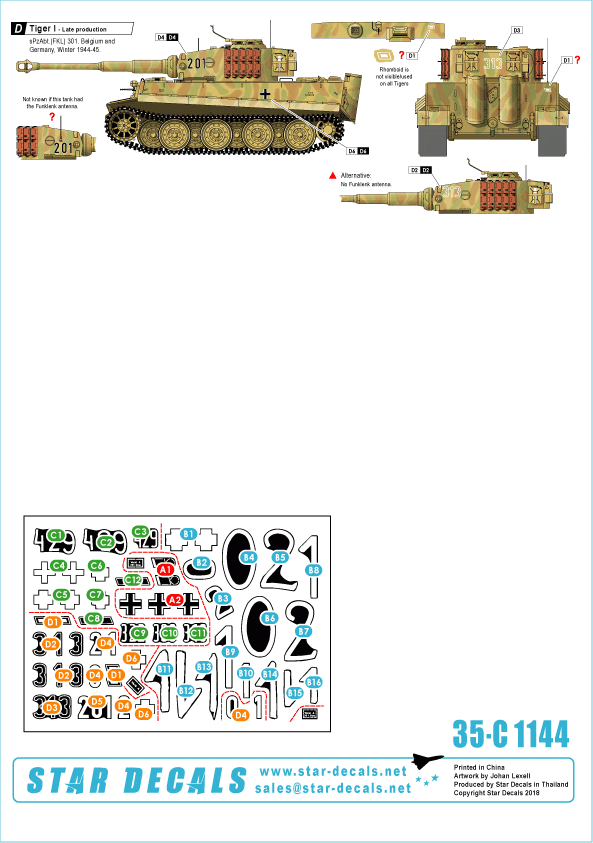 Star Decals 35-C1144 German Funklenk (Fkl) Panzers #2.1/35 – image 2