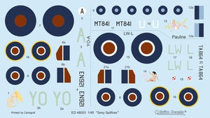 Exito ED48003 DECALS Sexy Spitfires - Supermarine Spitfire LF Mk Vb - VIII - IXe 1/48 – immagine 2