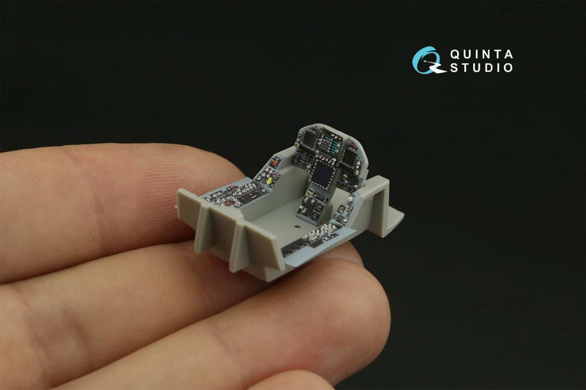 Quinta Studio QD48278 F/A-18А++ 3D-Printed &amp;amp; colored Interior on decal paper (HobbyBoss) 1/48 – image 9