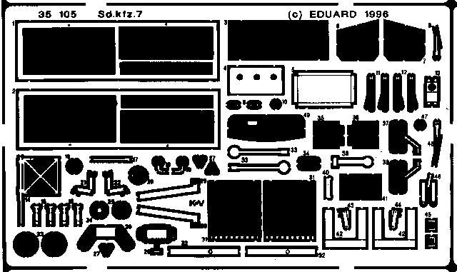 Eduard 35105 Sd. Kfz.7 1/35 Tamiya – imagen 2