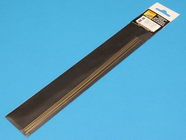Aber BR10 Brass round rods Ø 1.0mm length 245mm x 5 pcs. – Bild 2