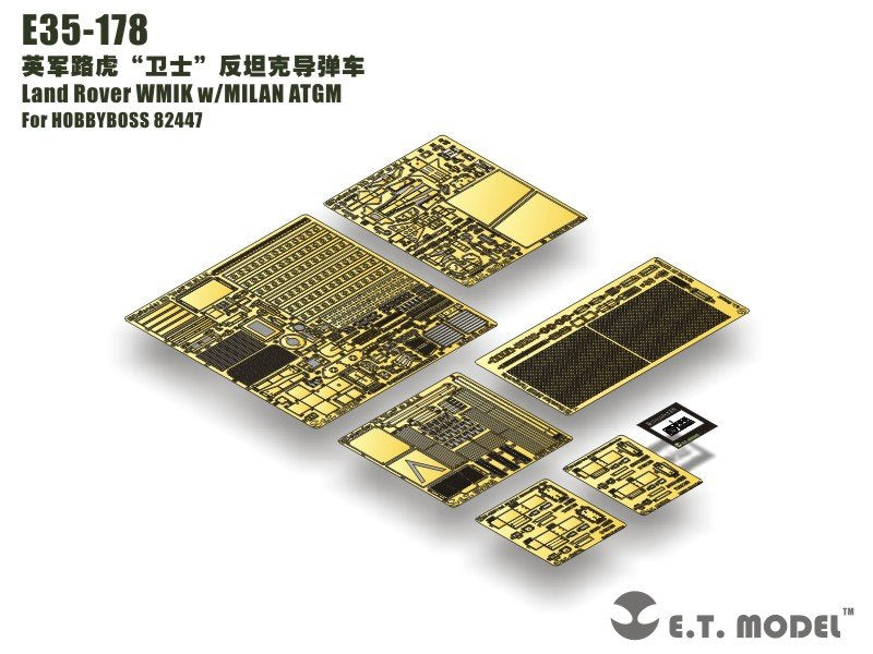 ET Model E35-178 Land Rover WMIK w/MILAN ATGM (For HOBBY BOSS 82447) (1/35)