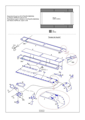 Aber 35A063 Fenders for Panzer I, Ausf.A and B (1/35) – Bild 5