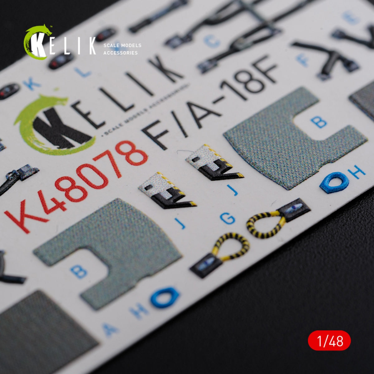 KELIK K48078 F/A-18F Super Hornet interior 3D decals for MENG kit 1/48 – image 11