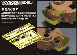 Voyager Model PEA057 WWII German Tiger I Stowage bin w/additional Stowage bin GP 1/35 – obrázek 2