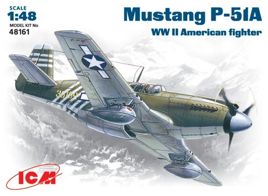 ICM 48161 Mustang P-51A WWII American fighter 1/48