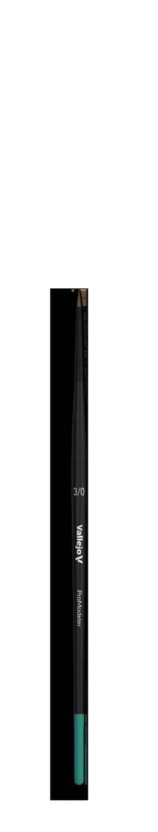 VALLEJO B01030 - Brosse - Modeleuse Pro - Poils naturels Ronde n° 3/0 – image 2