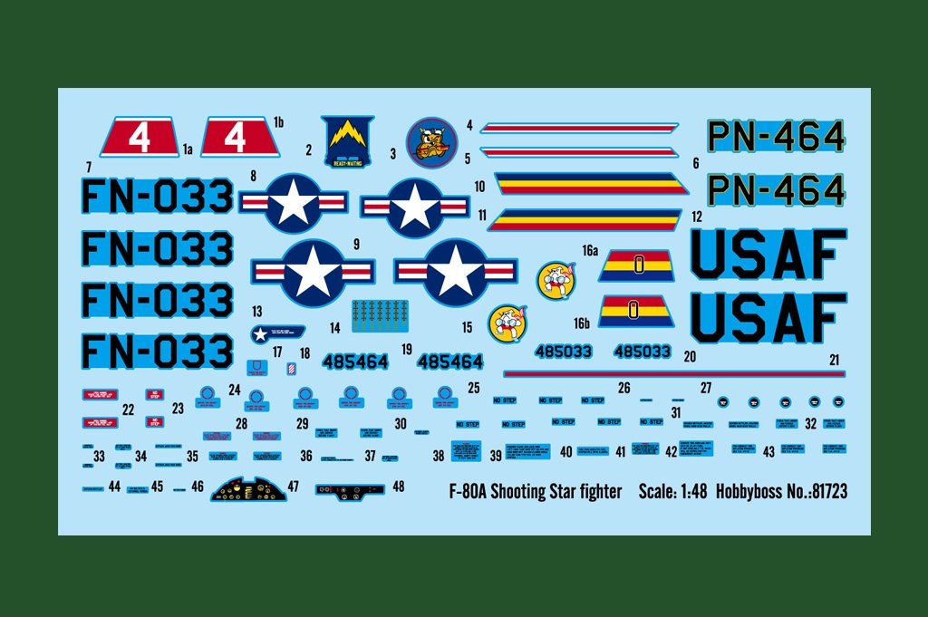 Hobby Boss 81723 F-80A Shooting Star fighter 1/48 – image 4