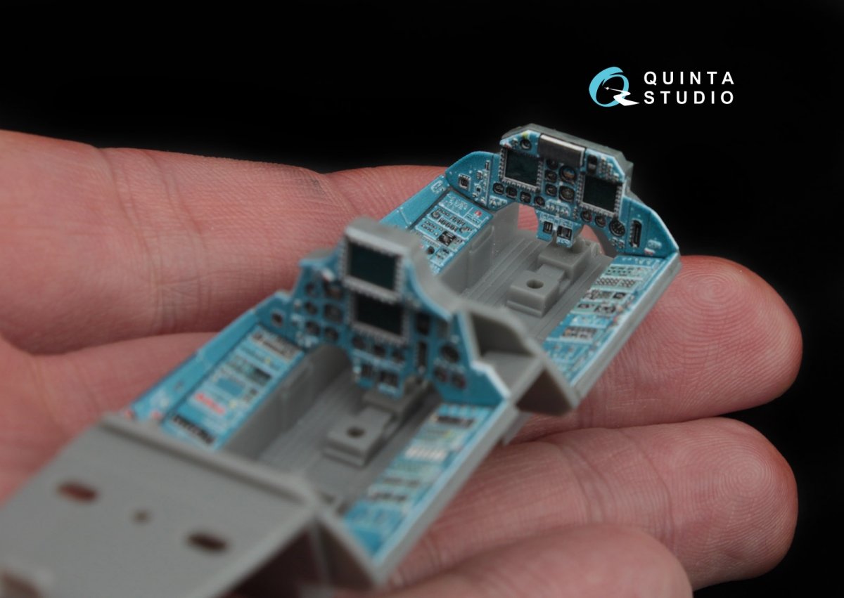Quinta Studio QD48047 Su-30MKK 3D-Printed &amp;amp; colored Interior on decal paper (for HobbyBoss kit) 1/48 – immagine 6