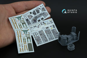 Intérieur imprimé en 3D et coloré sur papier décalcomanie (Italeri) de la Quinta Studio QD+32229 Tornado IDS (avec pièces en résine imprimées en 3D) à l&amp;#39;échelle 1/32 – image 2