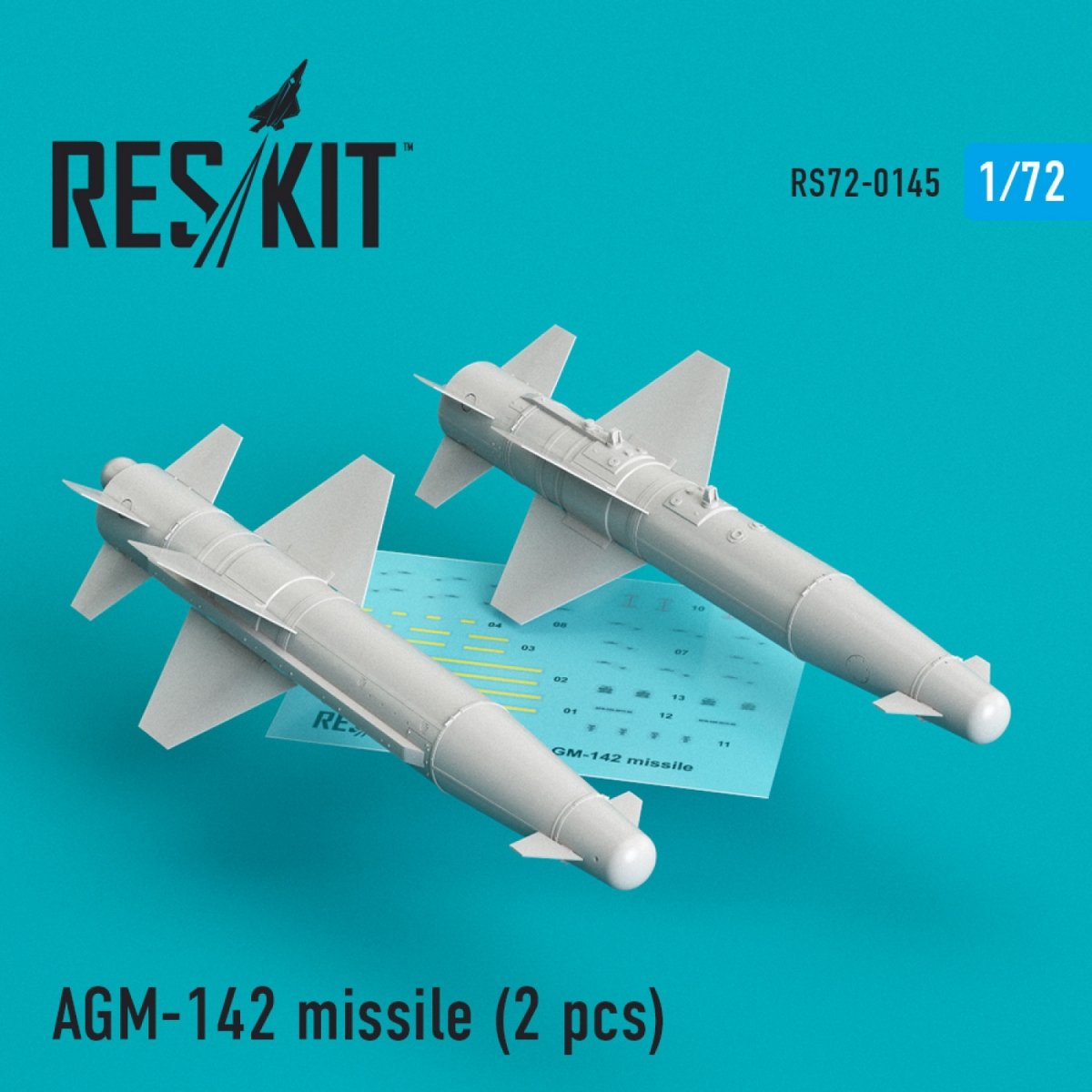 RESKIT RS72-0145 AGM-142 MISSILES (2PCS) 1/72