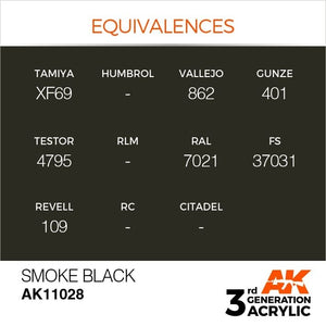 AK Interactive AK11028 Smoke Black 17ml – image 3