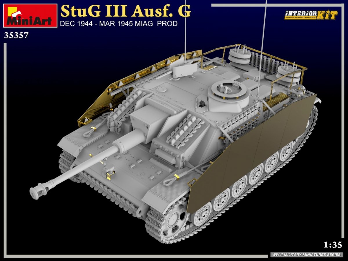MiniArt 35357 StuG III Ausf. G DEC 1944 – MAR 1945 MIAG PROD. INTERIOR KIT 1/35 – image 3