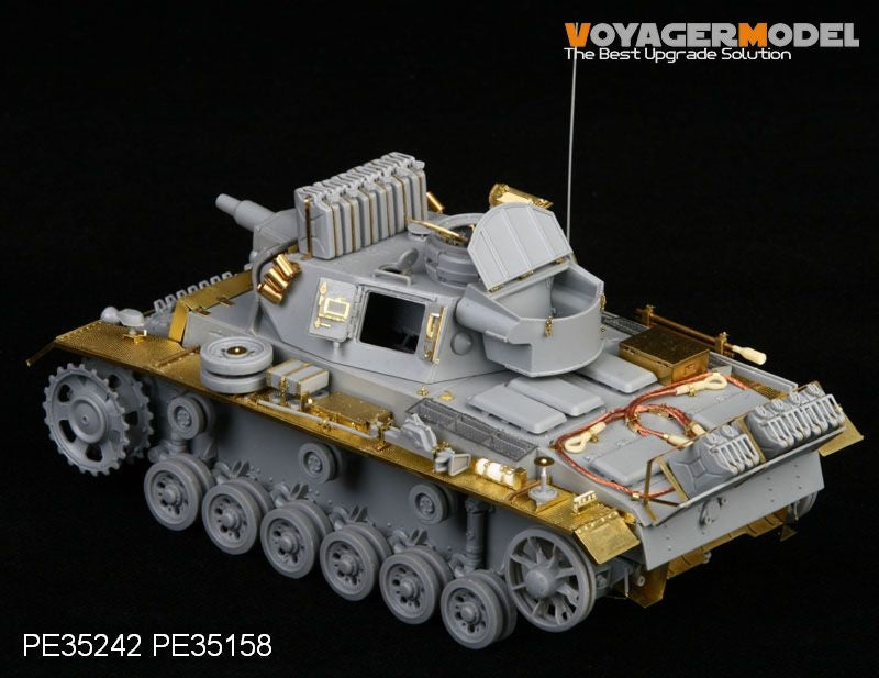 Voyager Model PE35242 WWII German Pz.Kpfw.III Ausf.N sPz.Abt 501 Afrika For DRAGON 6431 1/35 – zdjęcie 4