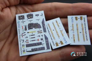 Quinta Studio QD48163 Me 262B-1a/U1 3D-Printed &amp;amp; colored Interior on decal paper (for HobbyBoss kit) 1/48 – image 2