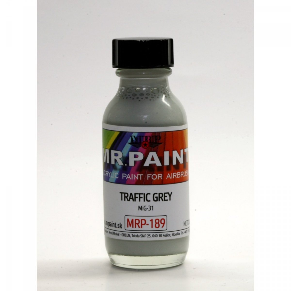 MR. Paint MRP-189 TRAFFIC GRAY 30ml – Bild 2