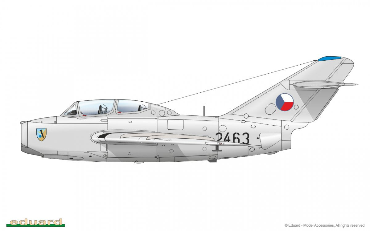 Eduard 7055 UTI MiG-15 1/72 – zdjęcie 11