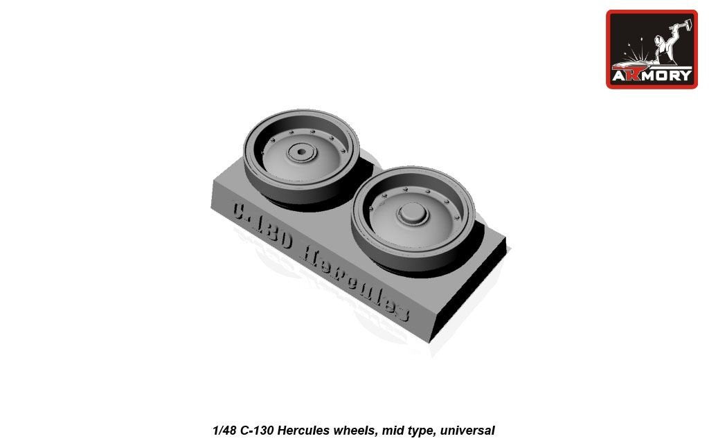 Armory Models AW48310 C-130 Hercules wheels, mid type 1/48 – obrázek 6