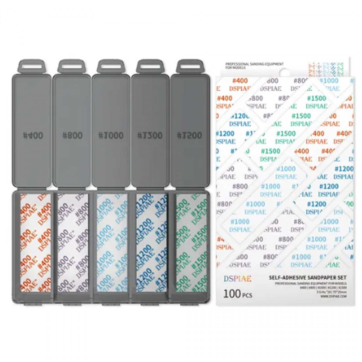 DSPIAE DSP-S01 Reusable Self-Adhesive Sandpaper Set