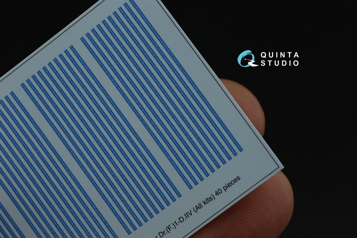 Quinta Studio QP48004 Blue rib tapes for Fokker Dr.(F)ID.VII 1/48 – immagine 10