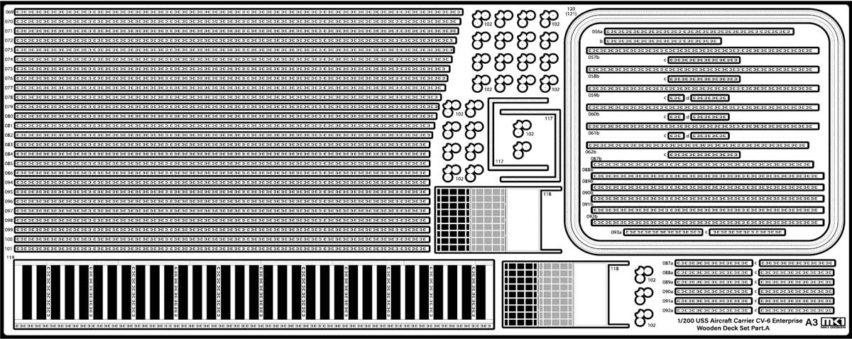 MK1 Design MD-20023 USS CV-6 Enterprise Wooden Deck for Trumpeter 1/200 – image 10