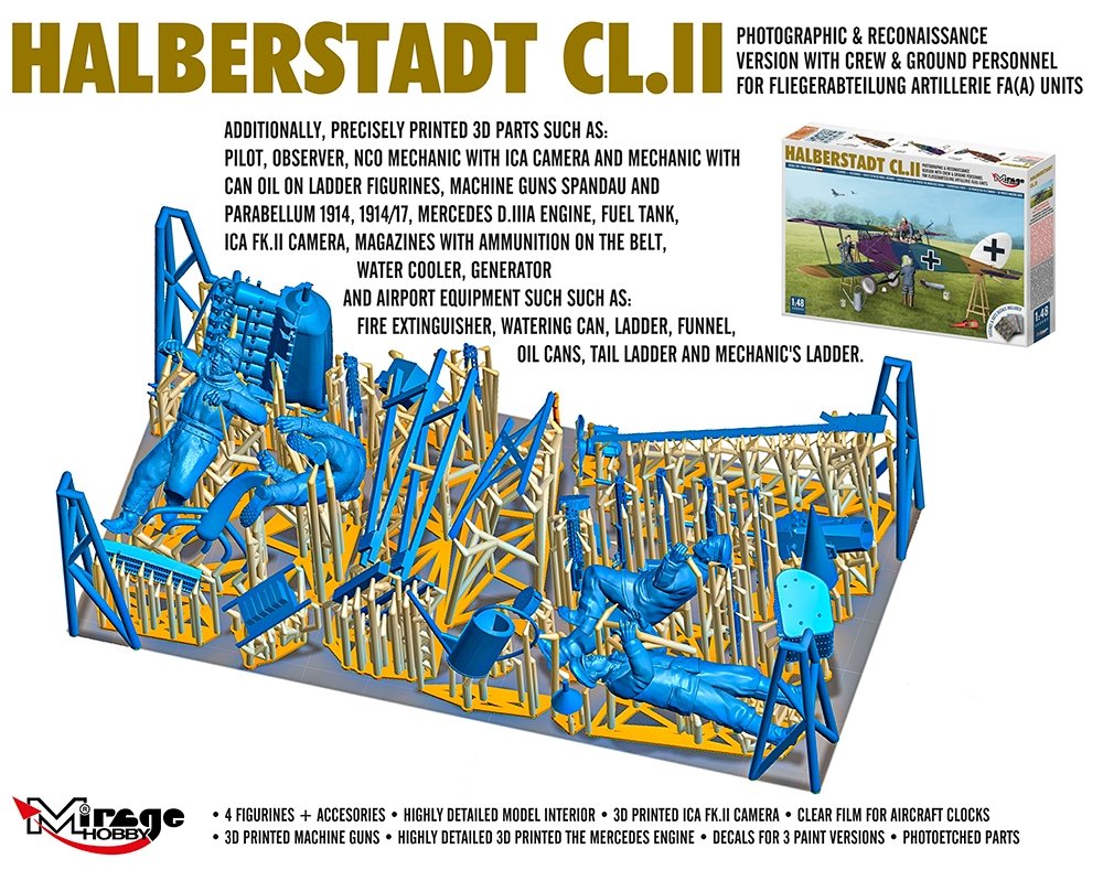 Mirage Hobby 480005 Halberstadt CL.II 1/48 – image 5