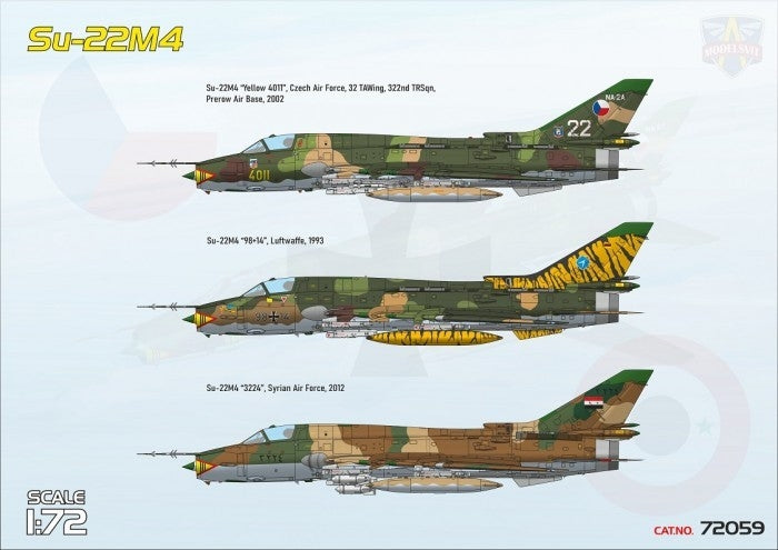 Modelsvit 72059 Su-22M4 Fitter-K Soviet fighter-bomber 1/72 – immagine 2