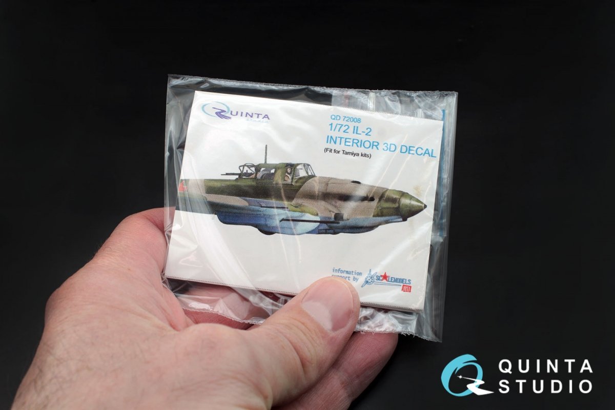Quinta Studio QD72008 IL-2 Shturmovik 3D-Printed &amp;amp; colored Interior on decal paper (for Tamiya kit) 1/72 – image 7