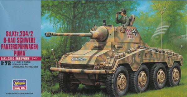 Hasegawa MT52 Sd.Kfz.234/2 8-RAD SCHWERE PANZERSPAHWAGEN PUMA 1/72