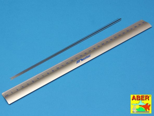 Aber SR03 Steel round rods 0.3mm length 250mm x12 pcs – obrázek 2