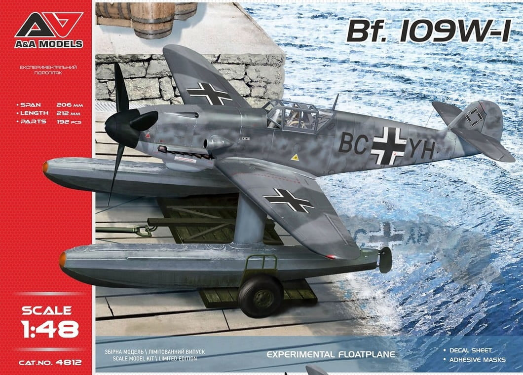 A&amp;A Models 4813 Bf 109W-I Experimental Floatplane 1/48